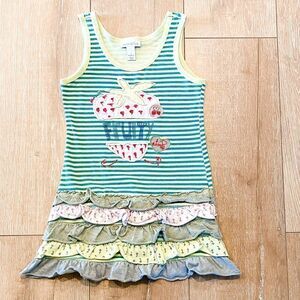 Naartjie Appliqué Strawberry Dress, Size 4